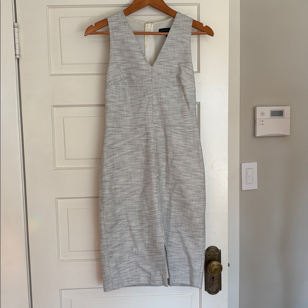 Banana Republic Textured Black and White Dress